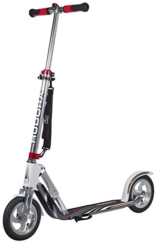 HUDORA 14005 BigWheel Air GS 205 Luftreifen Big Wheel Tret-Roller City Scooter, Silber/weiß, 1size