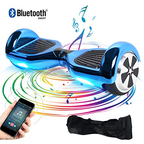 Windgoo Hoverboard, 6.5 Zoll Self Balance Scooter mit Bluetooth Lautsprecher, LED Lights Elektro Scooter E-Skateboard